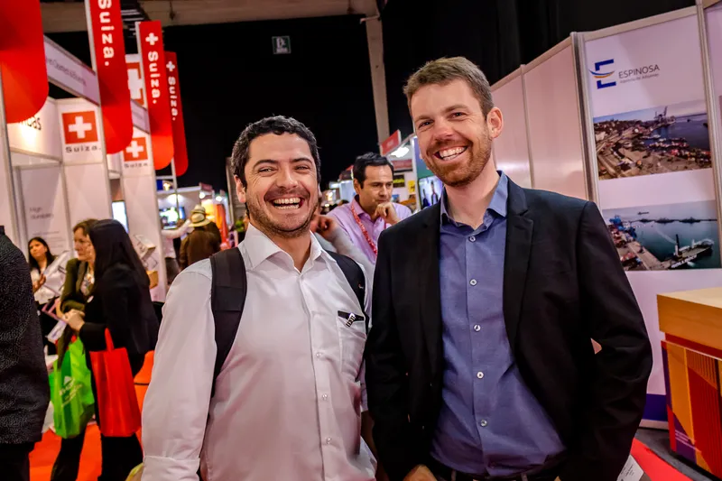 Cobertura de Pabellón País · Expomin · Embajada de Suiza