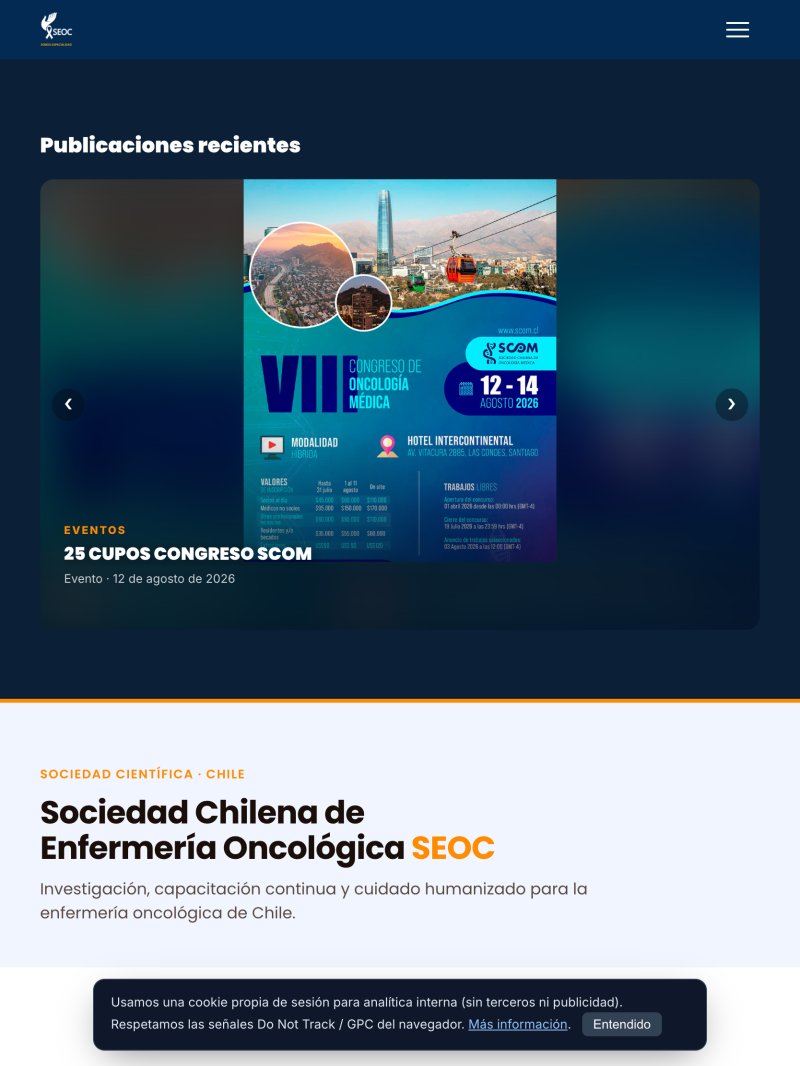 Sitio seoc en tableta