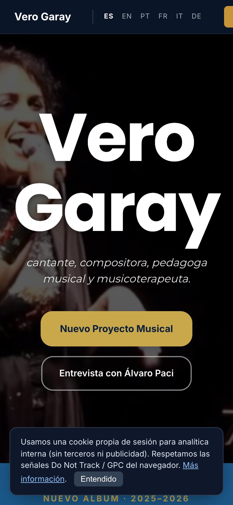 Sitio verogaray en teléfono