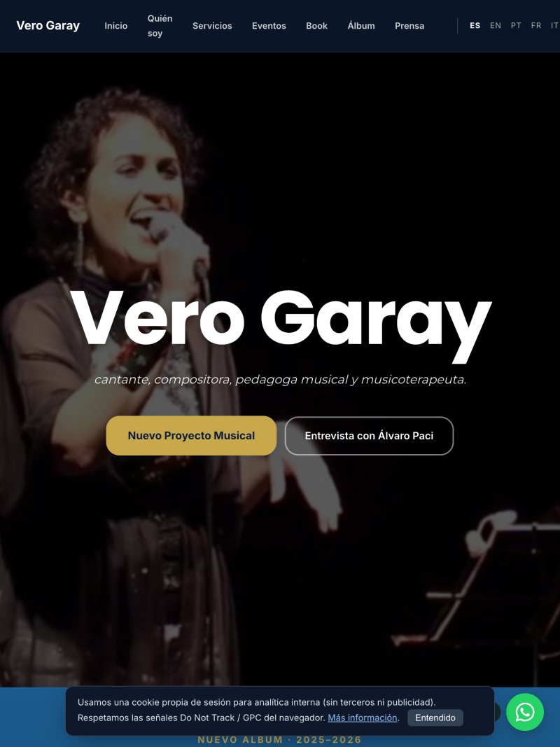 Sitio verogaray en tableta